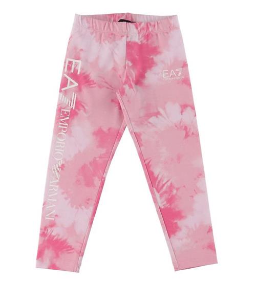 Se EA7 EA7 Leggings - 3/4 - Fancy Fuchsia m. Hvid ved KidsWorld