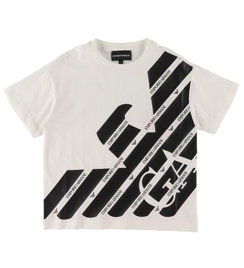 Emporio Armani Emporio Armani T-shirt - Hvid/Sort m. Logo