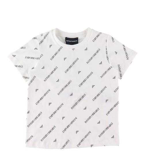 Emporio Armani Emporio Armani T-Shirt - Hvid m. Tekst