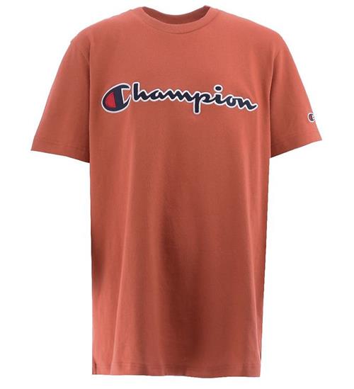 Se Champion Champion Fashion T-shirt - Orange m. Logo ved KidsWorld