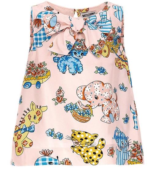 Se Moschino Moschino Top - Rosa m. Print ved KidsWorld