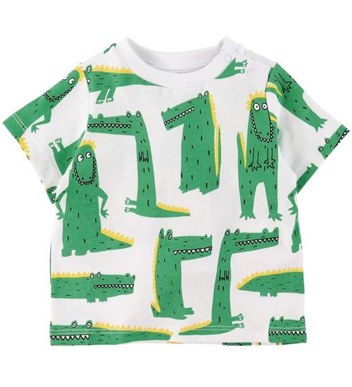 Stella McCartney Kids Stella McCartney Kids T-shirt - Hvid m. Krokodiller