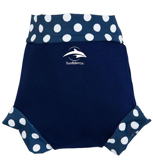 Se Konfidence Blebadebukser - UV50+ - Nappy E-flex - Navy Polka ved KidsWorld