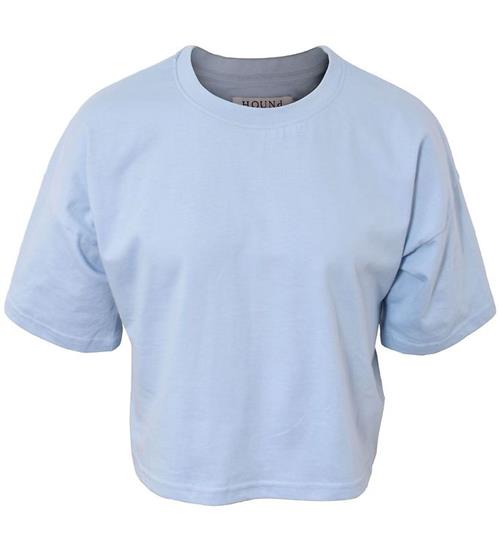 Se Hound T-shirt - Crop - Light Blue ved KidsWorld