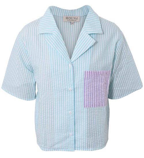 Se Hound Skjorte - Stripe - Light Blue ved KidsWorld