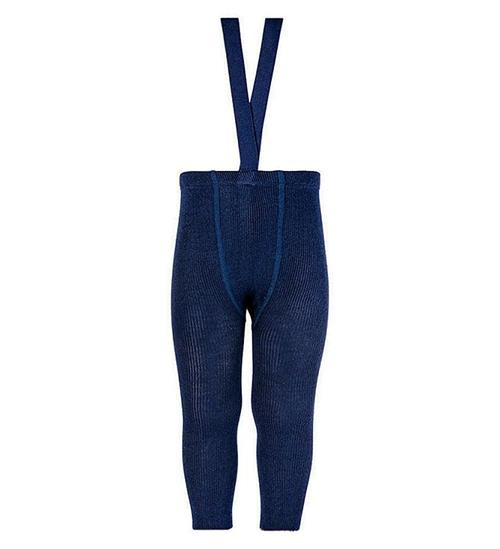 Condor Condor Leggings m. Seler - Uld/Akryl - Navy Blue