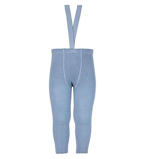 Se Condor Condor Leggings m. Seler - Uld/Akryl - Bluish ved KidsWorld