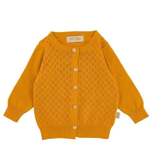 Se Petit Piao Cardigan - Strik - Pattern - Yellow Sun ved KidsWorld