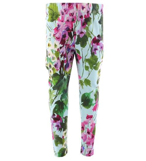 Se Dolce & Gabbana Leggings - Renaissance - BlÃ¥/Rosablomstret ved KidsWorld