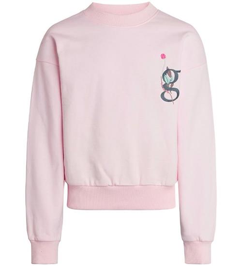 Se Grunt Grunt Sweatshirt - Clover - Light Pink ved KidsWorld