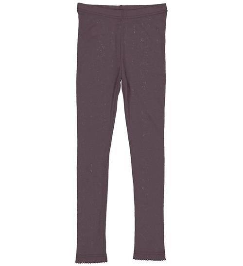 Se MarMar MarMar Leggings - Leg - Uld - Plum ved KidsWorld