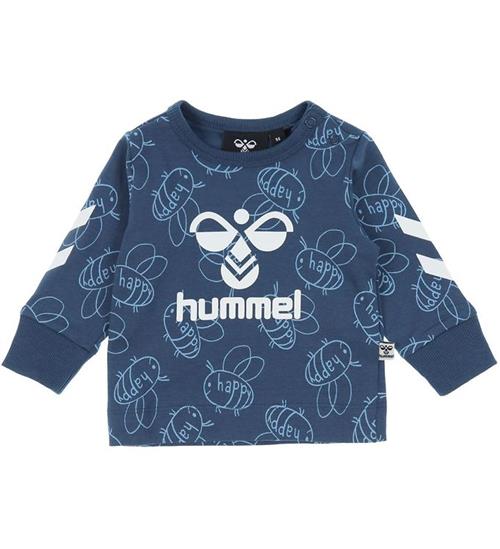 Se Hummel Bluse - hmlCollin - Ensign Blue m. Hvid ved KidsWorld