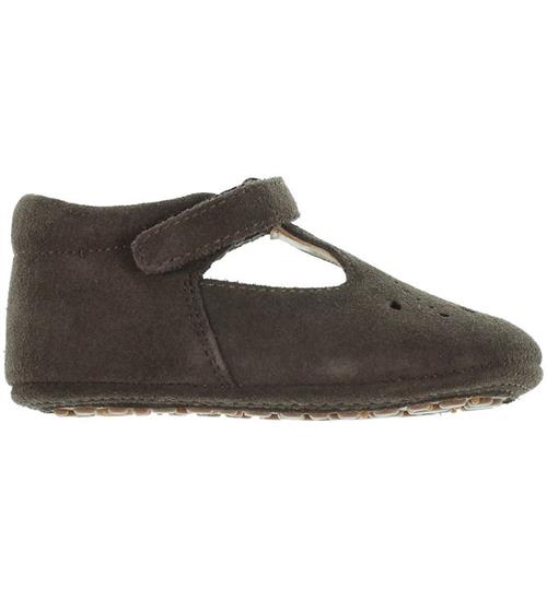 Se Bisgaard Ballerina Hjemmesko - Bloom - Dark Brown ved KidsWorld