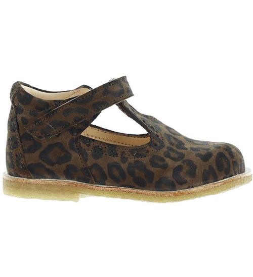 Se Angulus Begyndersandaler - Brown Leopard ved KidsWorld