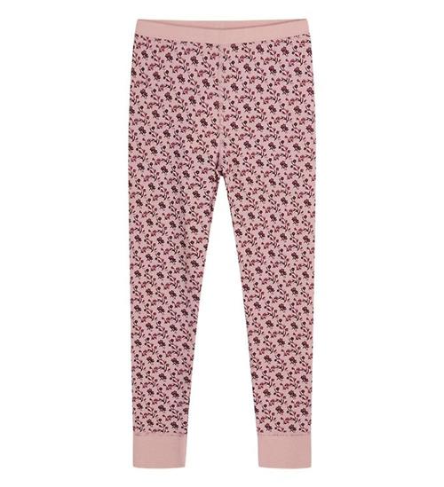 Hust and Claire Hust and Claire Leggings - Laso - Uld/Bambus - Dusty Rose m. Blo