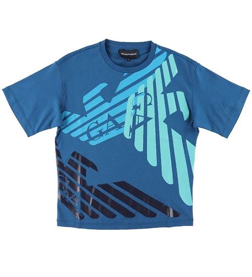 Emporio Armani Emporio Armani T-shirt - Morocan Blue m. Logo