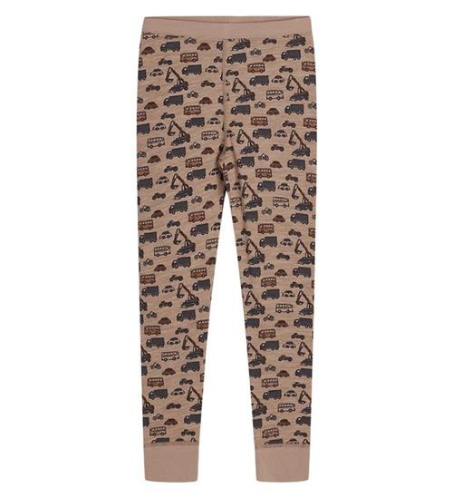 Hust and Claire Hust and Claire Leggings - Laso - Uld/Bambus - Biscuit Melange