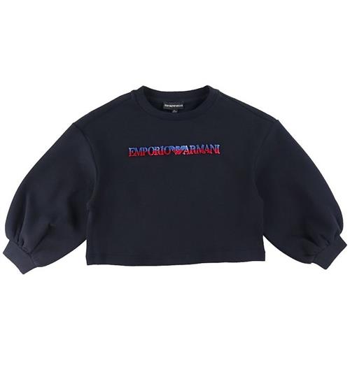 Se Emporio Armani Bluse - Blue Navy m. Velour ved KidsWorld