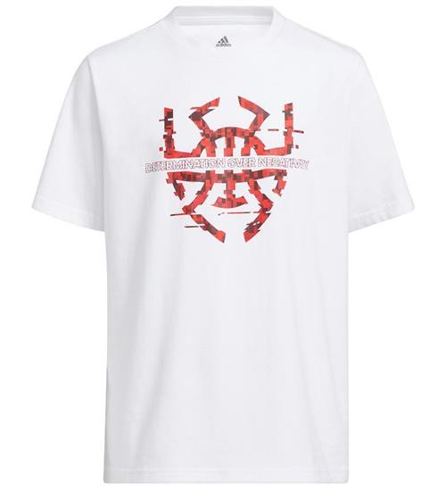 Se adidas Originals T-shirt - Y D.O.N - Hvid ved KidsWorld