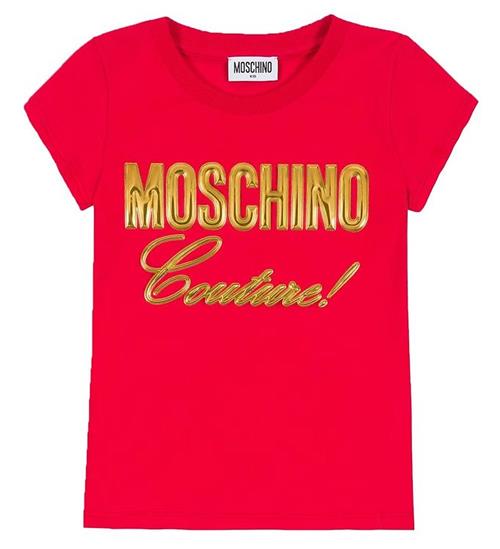 Moschino Moschino T-shirt - RÃ¸d m. Guld