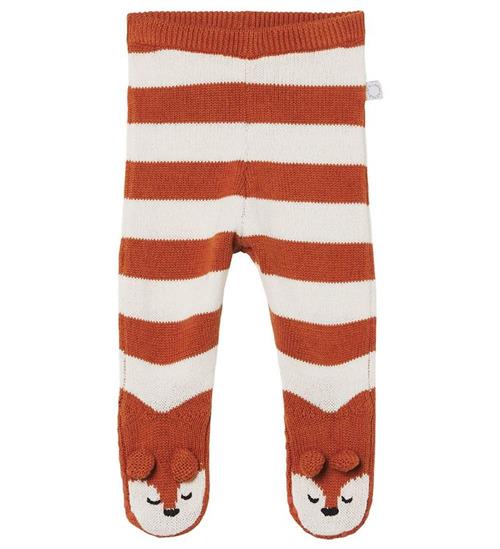 Se Stella McCartney Kids Leggings m/f - Strik - Hvid/Brunstribet m. ved KidsWorld