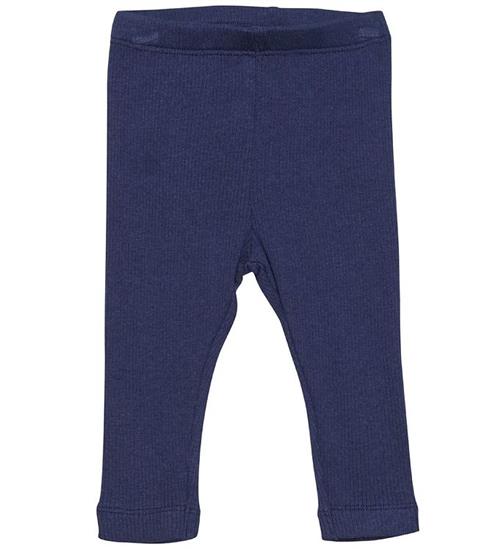 Se Minymo Leggings - Rib - Dark Navy ved KidsWorld