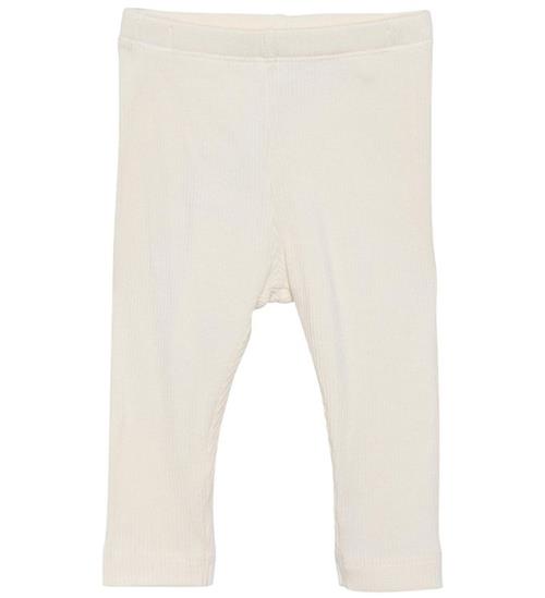 Se Minymo Minymo Leggings - Rib - Seedpearl ved KidsWorld