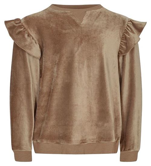 Sofie Schnoor Petit by Sofie Schnoor Sweatshirt - Velour - Rib - Taupe