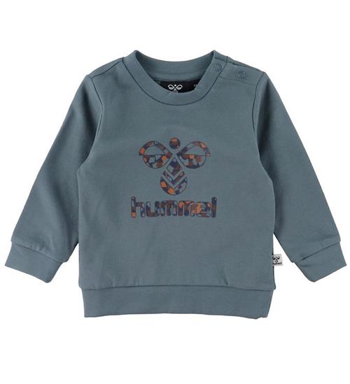 Se Hummel Hummel Sweatshirt - HmlLime - Stormy Weather ved KidsWorld