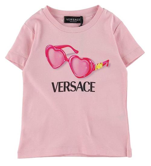 Se Versace T-shirt - Rosa m. Solbriller ved KidsWorld