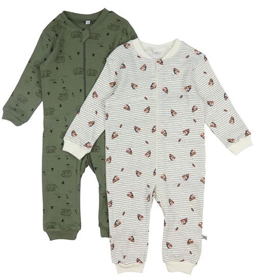 Se Pippi Baby Pippi Heldragt - Natdragt - 2-pak - Deep Lichen Green ved KidsWorld