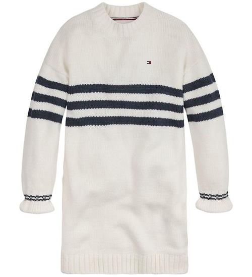 Tommy Hilfiger Tommy Hilfiger Kjole - Strik - Prep Stripe Sweater Dress - Ivory