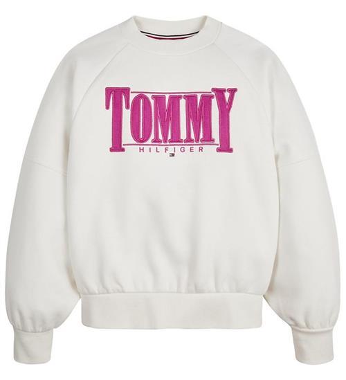 Tommy Hilfiger Tommy Hilfiger Sweatshirt - Tommy Sateen Logo - Ivory Petal