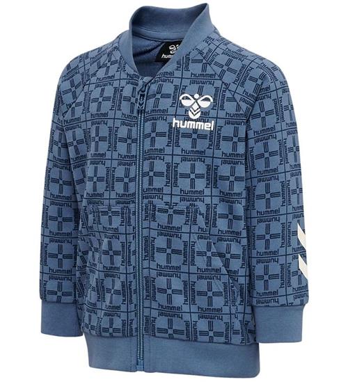 Se Hummel Hummel Cardigan - hmlTommy - Blue Horizon m. Print ved KidsWorld