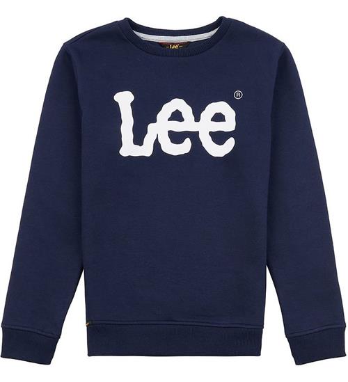 Se Lee Lee Sweatshirt - Wobbly Graphic BB Crew - Navy Blazer ved KidsWorld