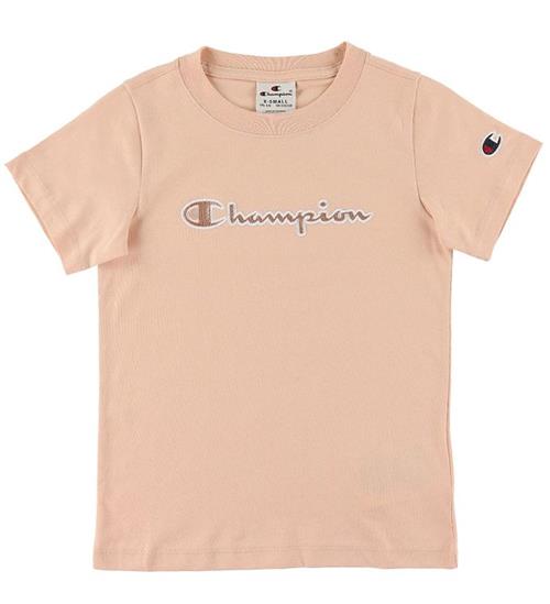 Se Champion Champion T-Shirt - Lyserosa m. Logo ved KidsWorld