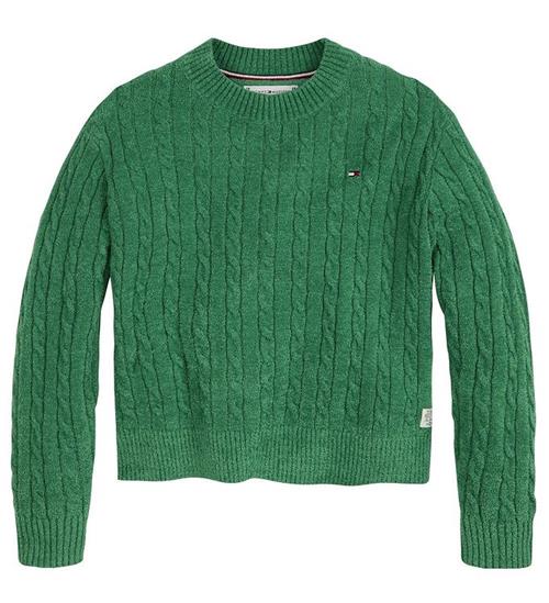 Tommy Hilfiger Bluse - Strik - Chenille Cable - Green Malac