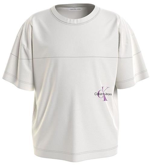 Calvin Klein Calvin Klein T-Shirt - Monogram Off Placed T-shirt - Ivory