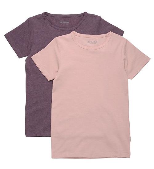 Minymo Minymo T-Shirt - 2-Pak - Misty Rose