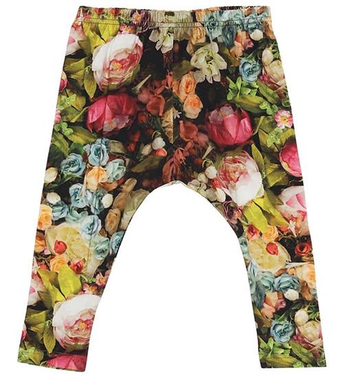 Christina Rohde Christina Rohde Leggings - Baby - Sort m. Blomster