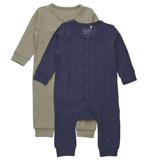 Se Minymo Minymo Heldragt l/Ã¦ - 2-Pak - Dark Navy ved KidsWorld