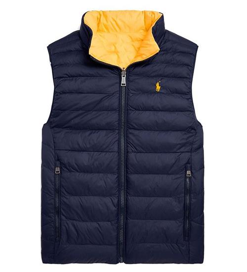 Se Polo Ralph Lauren Polo Ralph Lauren Dynevest - Vendbar - Classics - Navy/Gul ved KidsWorld