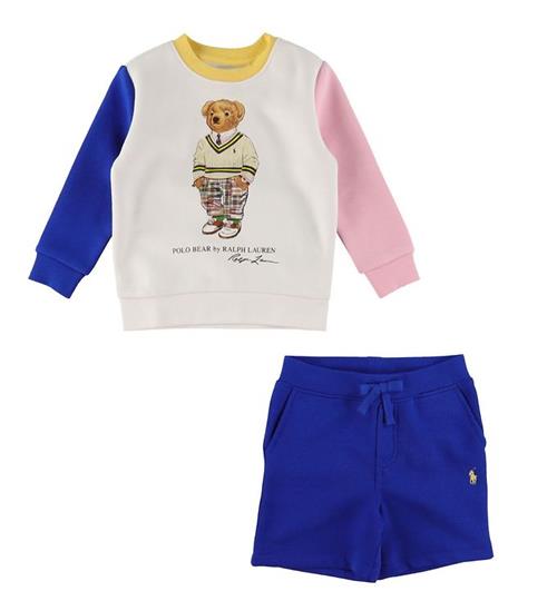 Polo Ralph Lauren Polo Ralph Lauren Sweatshirt/Sweatshorts - Watch Hill - Hvid/BlÃ¥