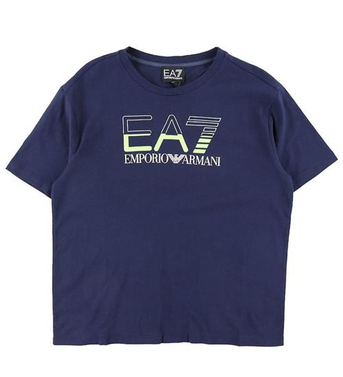 EA7 EA7 T-shirt - Navy m. Lime