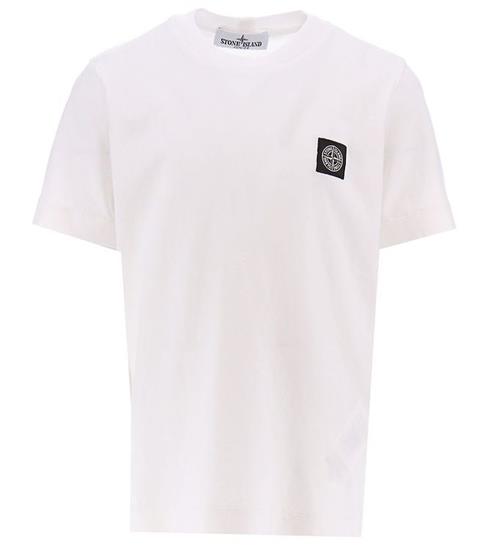 Se Stone Island T-shirt - Hvid ved KidsWorld