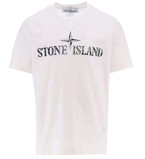 Stone Island Stone Island T-shirt - Hvid m. Logo