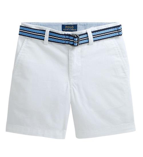 Polo Ralph Lauren Shorts - Bedford - Classics I - Hvid m. BÃ¦lte