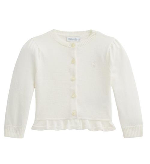 Se Polo Ralph Lauren Cardigan - Strik - Classics II - Cream ved KidsWorld