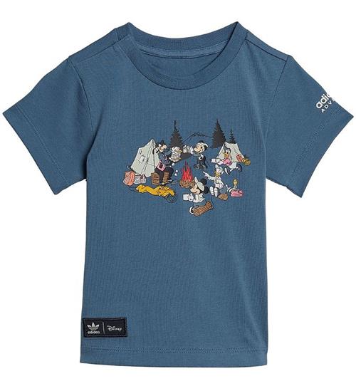 Se adidas Originals adidas Originals T-Shirt - Tee - BlÃ¥ ved KidsWorld