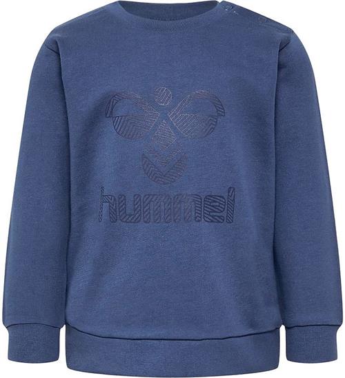 Se Hummel Hummel Sweatshirt - hmlFastwo Lime Sweatshirt - True Navy ved KidsWorld